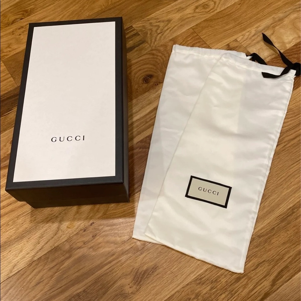 Gucci Shoe Box and Dust Bags